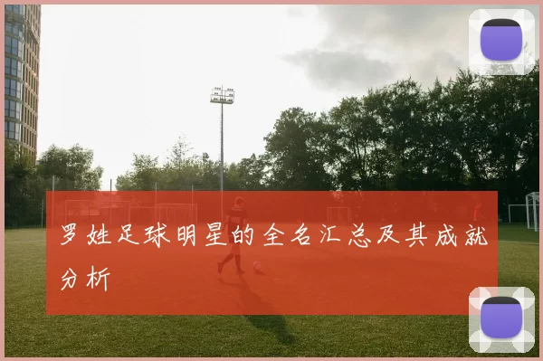 罗姓足球明星的全名汇总及其成就分析