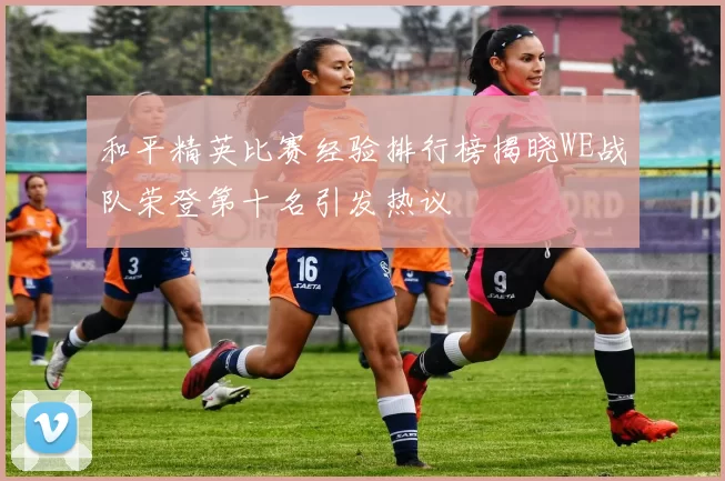 和平精英比赛经验排行榜揭晓WE战队荣登第十名引发热议